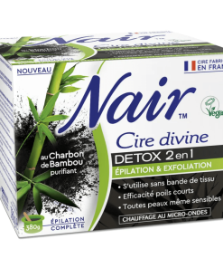 Nair Cire Divine Détox 2 En 1 Au Charbon Tous Type De Peaux 380 g