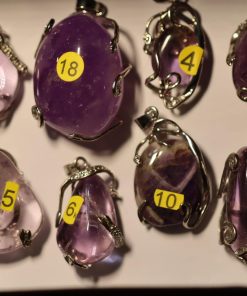 Améthyste roulée griffe métal