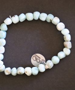 Bracelet Larimar pépite 6mm