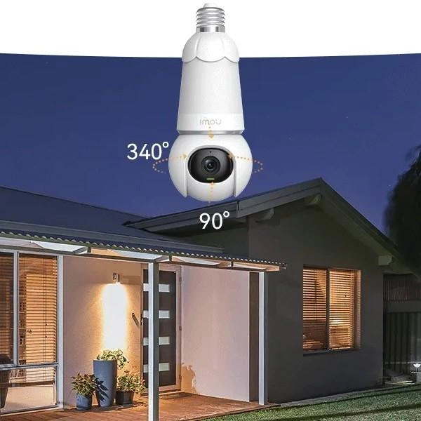 Imou – Caméra et ampoule 2 en 1 2K 3MP pour prise E26/E27 / Caméra de surveillance sans fil intelligente – Image 4