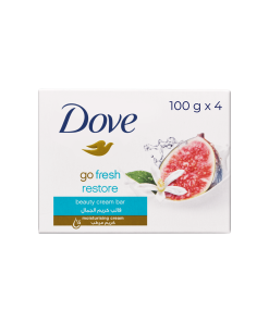 Dove Savon Go Fresh Restore Figue Bleue & Fleur D&rsquo;Oranger 100 g [Lot de 4]
