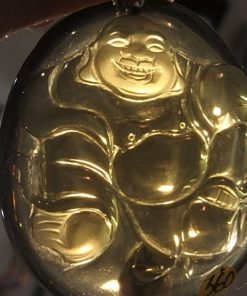 Pendentif-Bouddha-Citrine -Véritable-