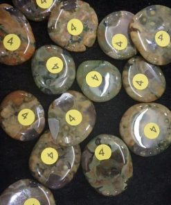 Alternative view of Rhyolite galet plat 7pçs