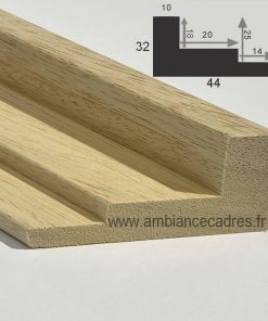 Alternative view of Caisse Américaine Bois brut en Escalier