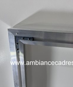 Alternative view of Tableau Homme Torse Nu Noir Blanc Plexiglass 120x120cm