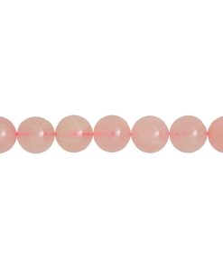 Fil Quartz rose – Pierres boules 14mm