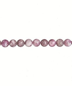Fil Rubellite – Pierres boules 6mm