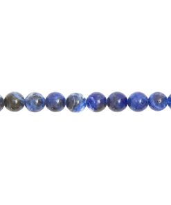 Fil Sodalite – Pierres boules 8mm