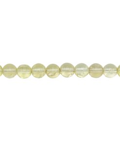 Fil Topaze citron – Pierres boules 8mm