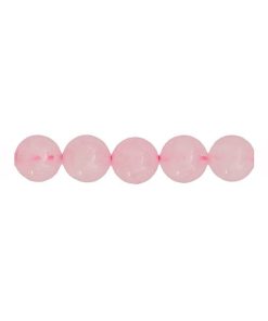 Sachet de 5 perles Quartz rose – 14mm