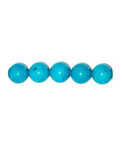 Alternative view of Sachet de 5 perles Turquoise stabilisée – 14mm