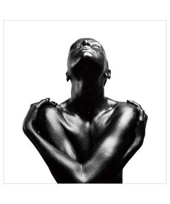 Tableau Homme Torse Nu Noir Blanc Plexiglass 120x120cm